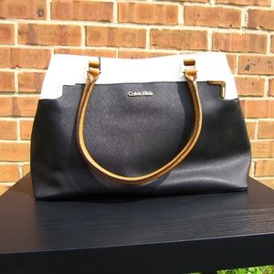 Calvin Klein Black White Handbag